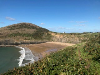 Mwnt on the Cardigan bay coastal path